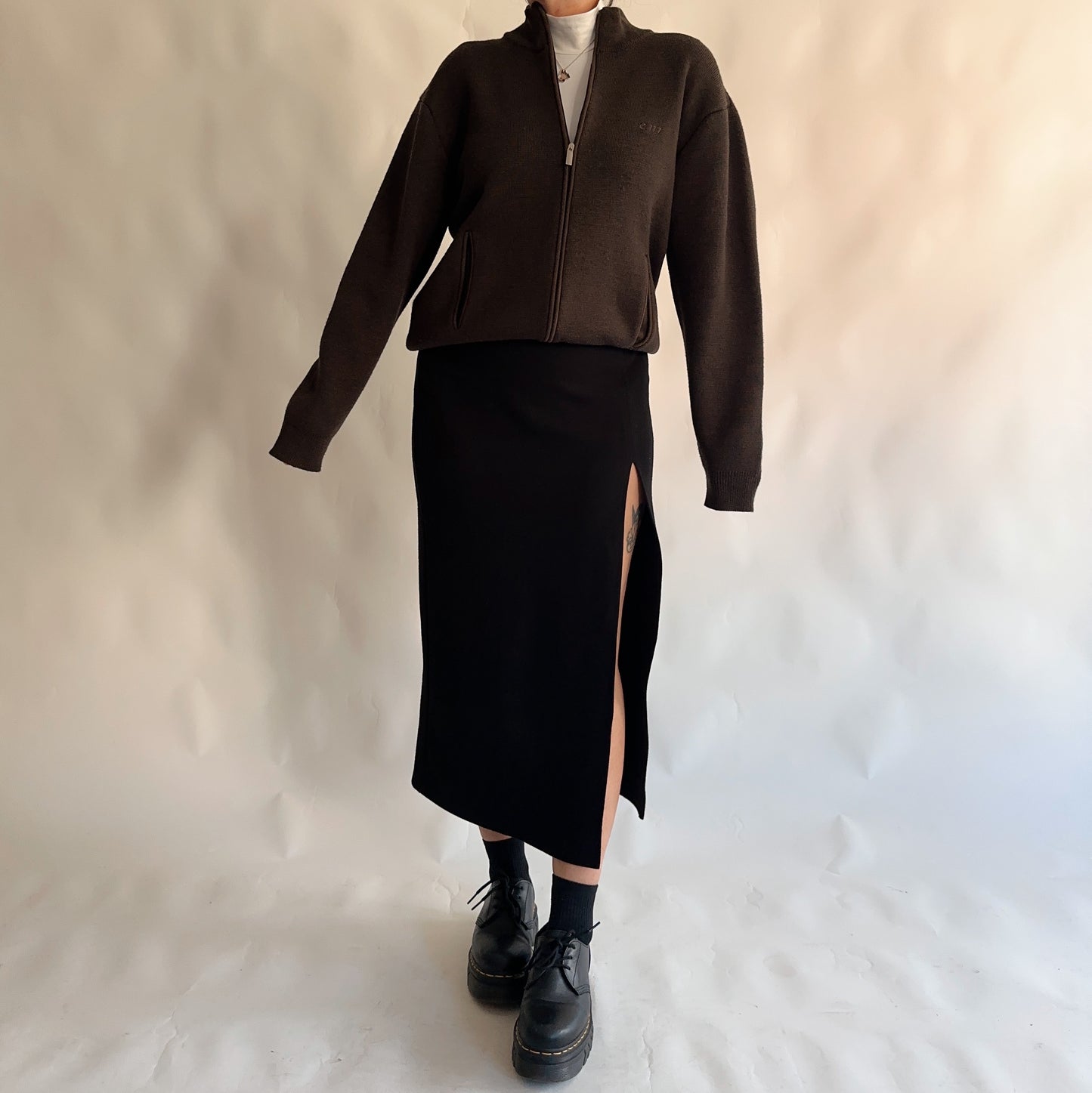 Blusão Vintage com Lã de Merino (M-L)