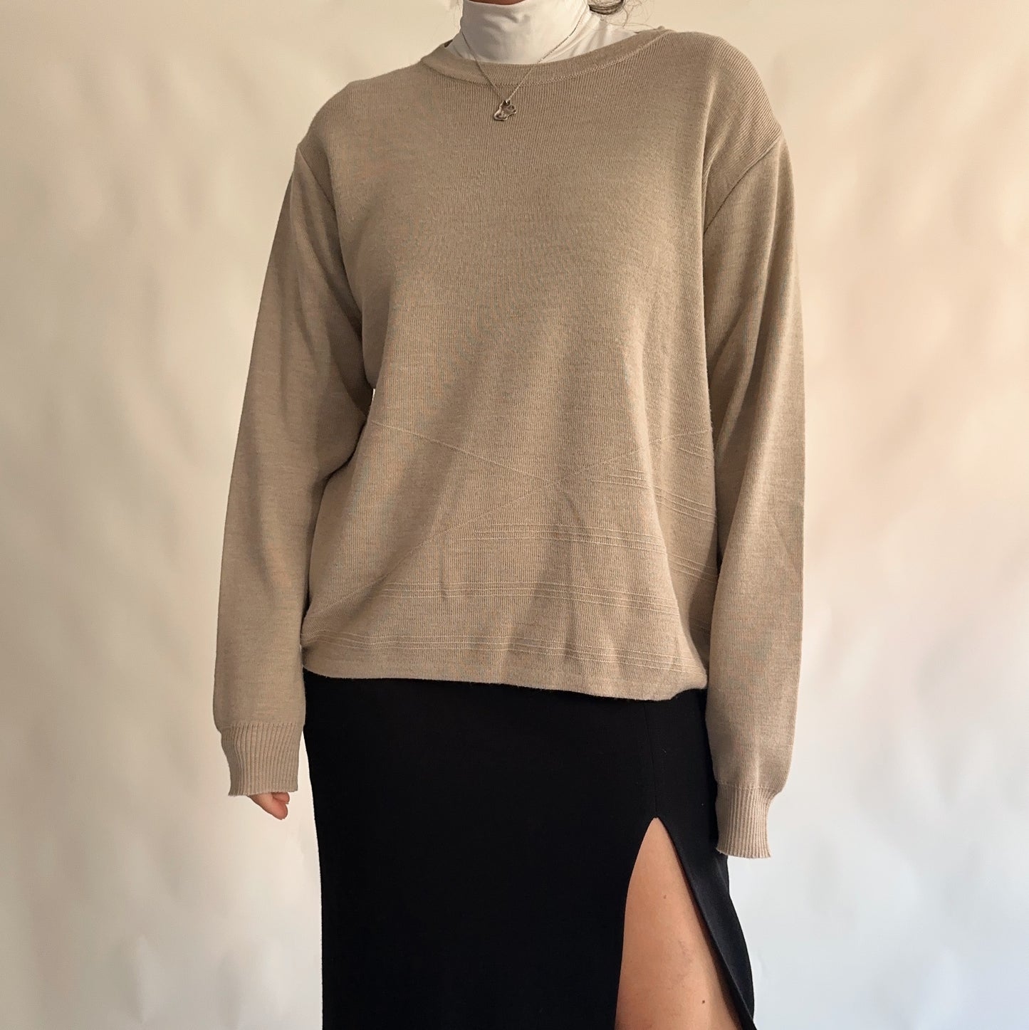 Camisa Vintage com Lã de Merino (M-L)