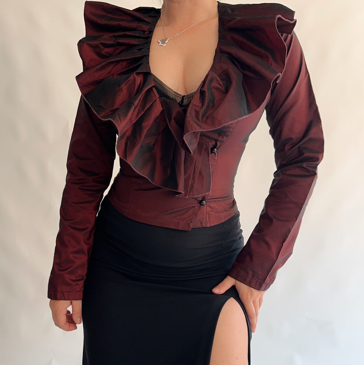 top vintage italiano vamp y2k (S)