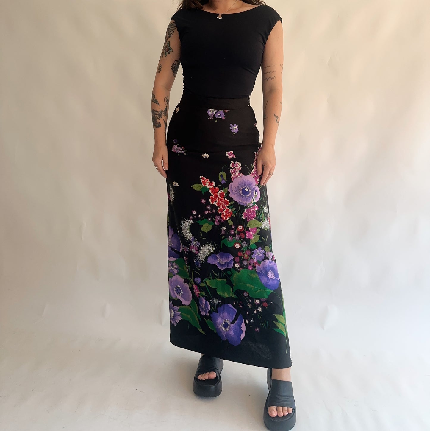 saia vinage maxi dos anos 70s (M)