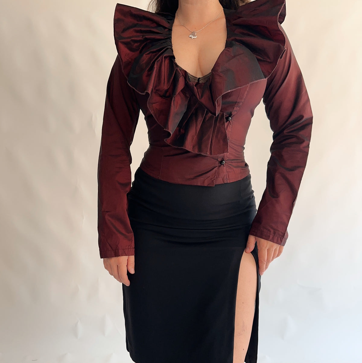 top vintage italiano vamp y2k (S)