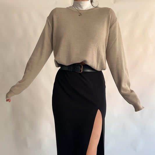 Camisa Vintage com Lã de Merino (M-L)