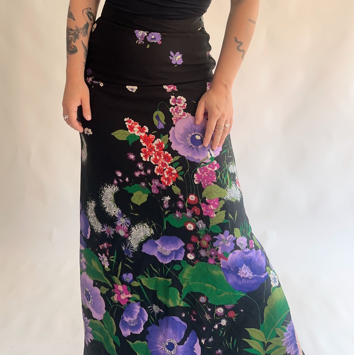 saia vinage maxi dos anos 70s (M)