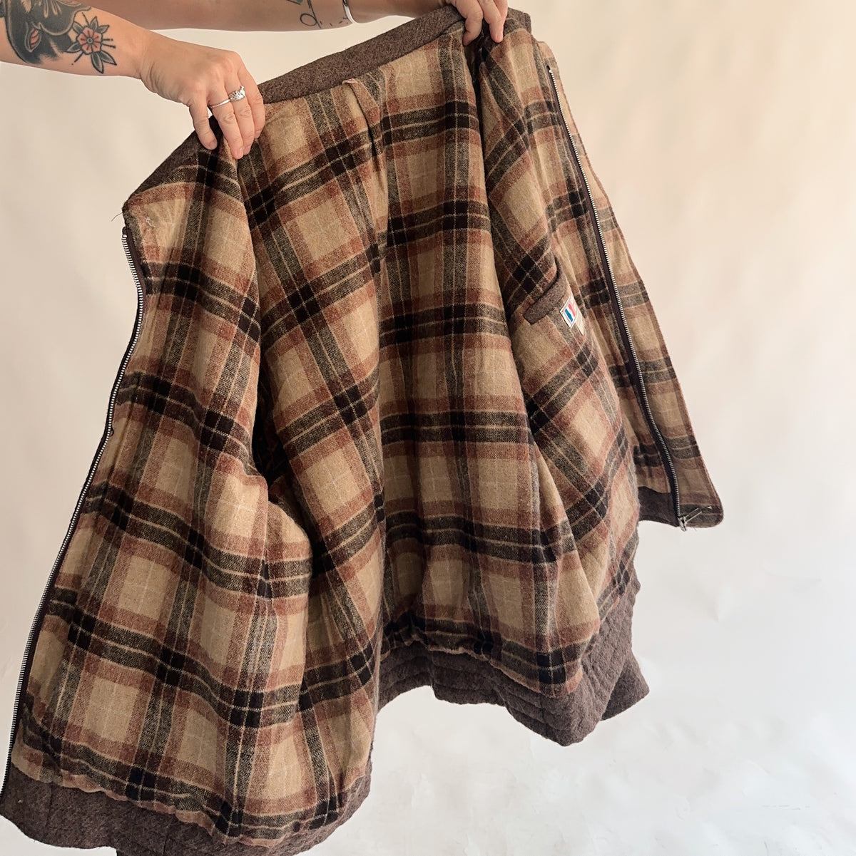 bomber vintage de lã (XL)