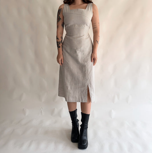 Vestido Vintage linho (M)