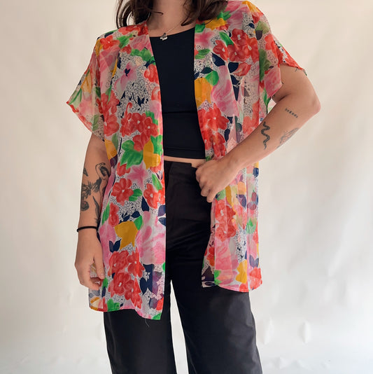 camisa vintage transparência (M)