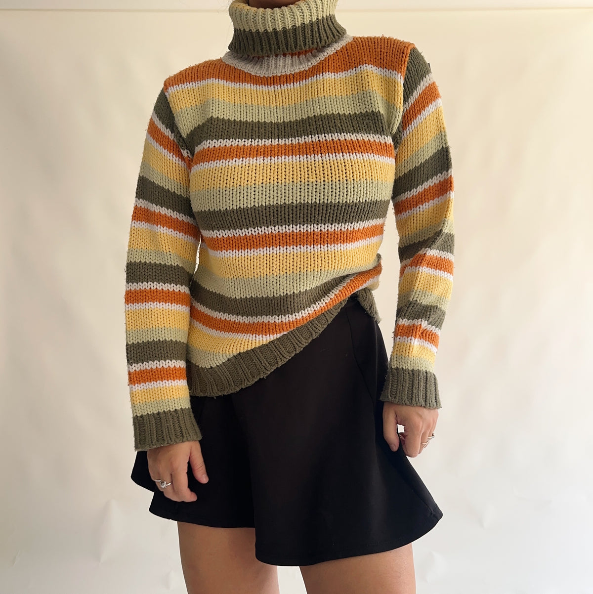camisola vintage às riscas (M)
