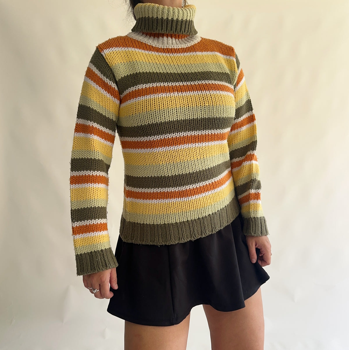 camisola vintage às riscas (M)