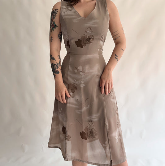 Vestido Vintage midi (M-L)