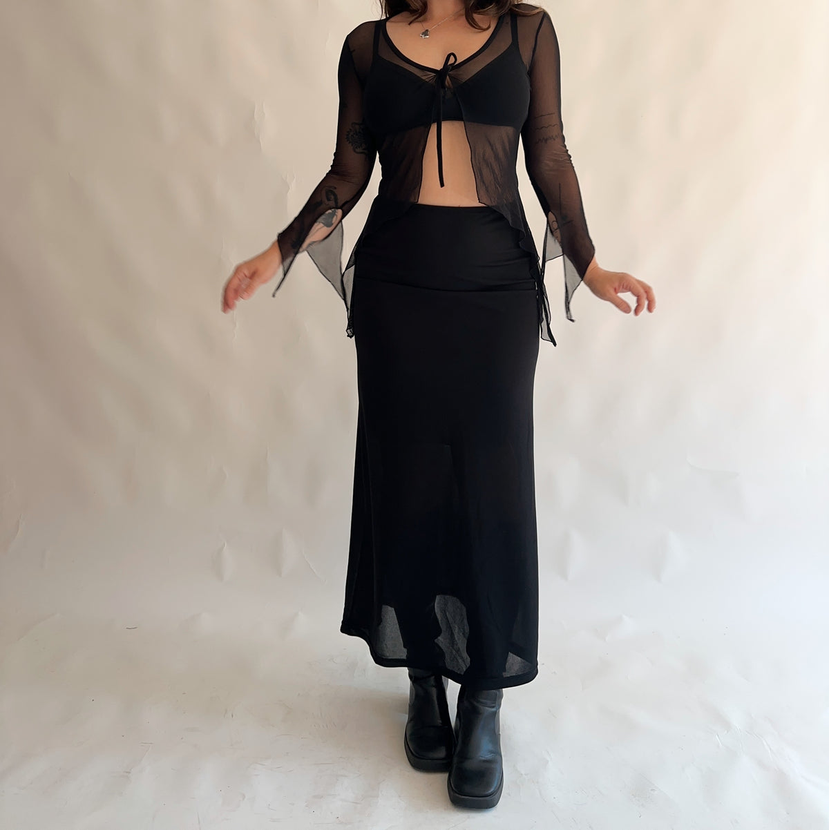 saia vintage italiana 90s maxi (S-M)