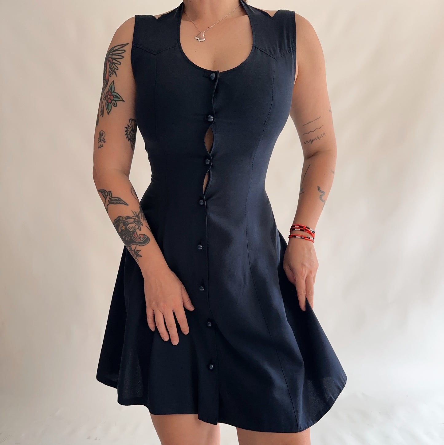 vestido vintage 90s curto (M)