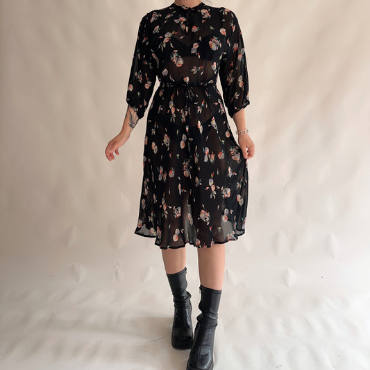 Vestido Vintage Transparência (M)