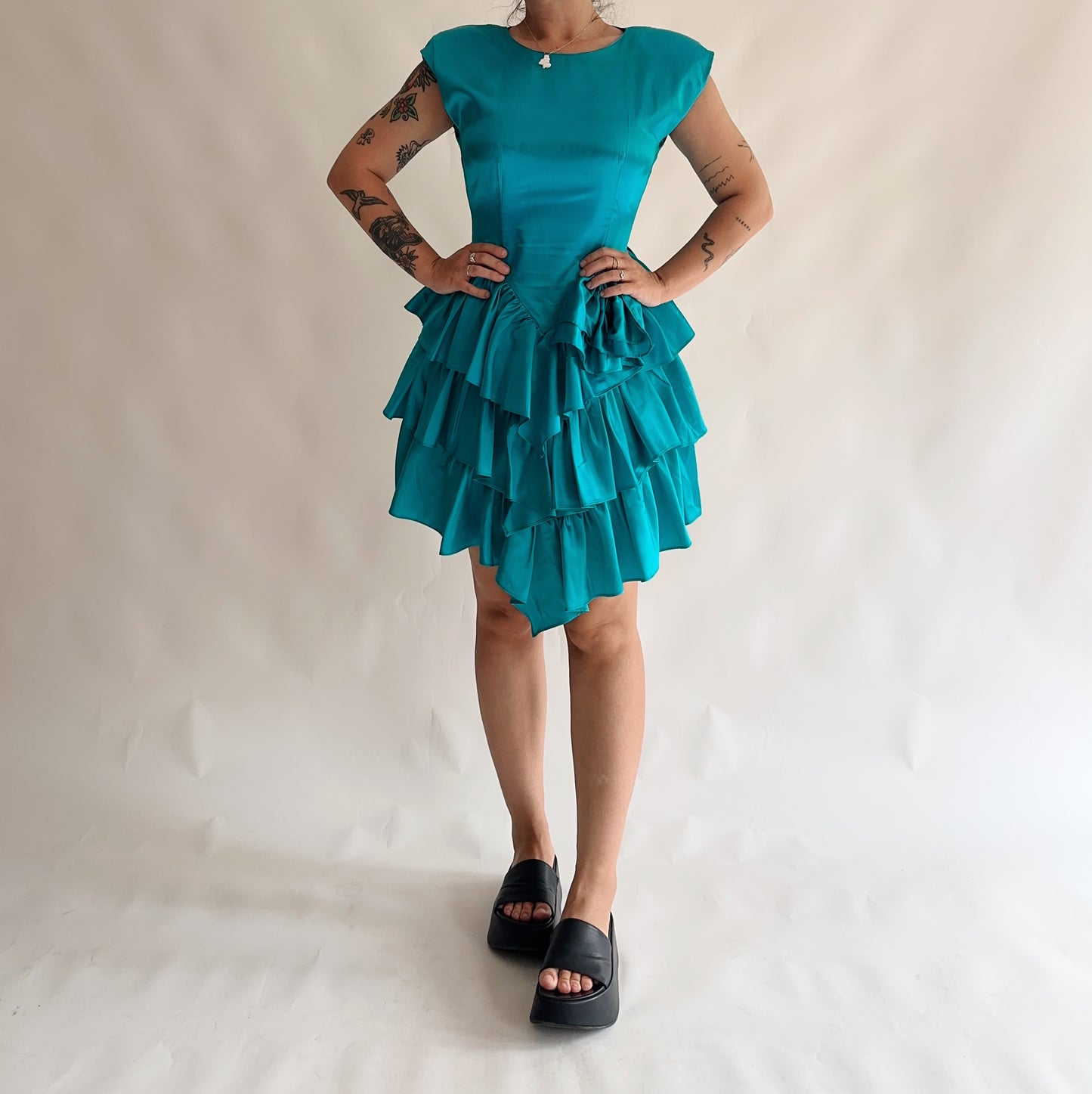 vestido vintage icónico dos anos80s(S)