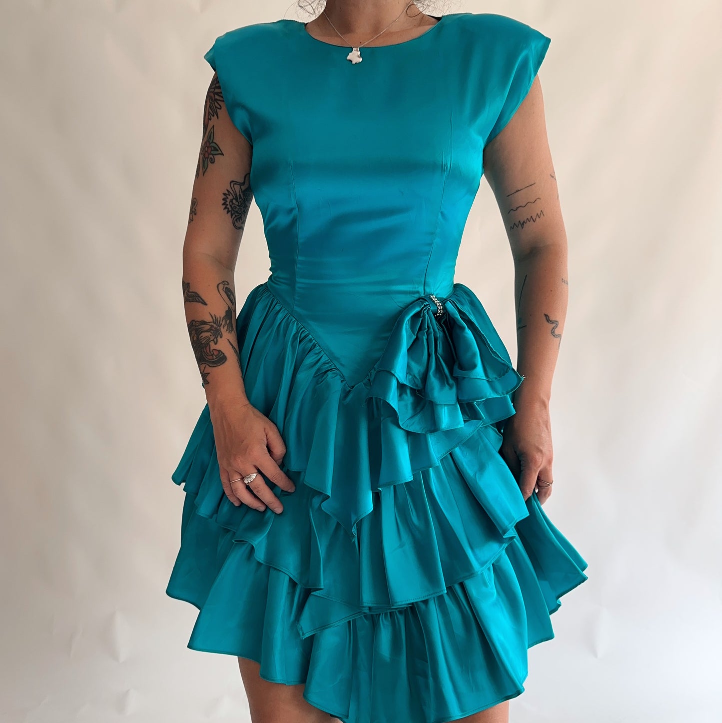 vestido vintage icónico dos anos80s(S)