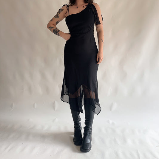 vestido assimetrico y2k (M-L)