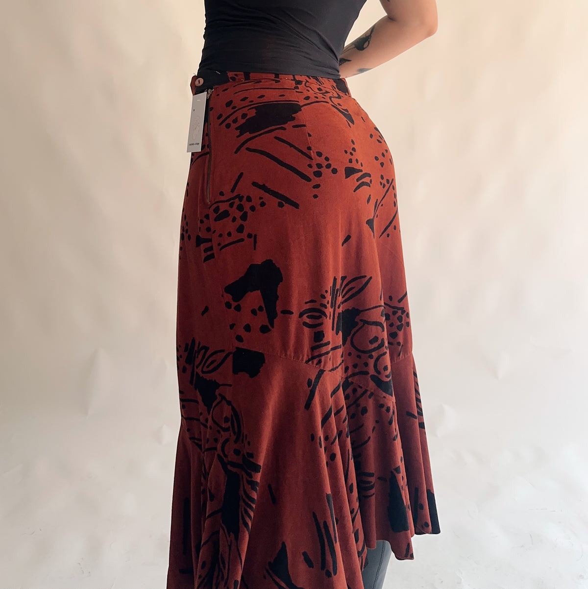 saia vintage y2k midi de inverno (XL)