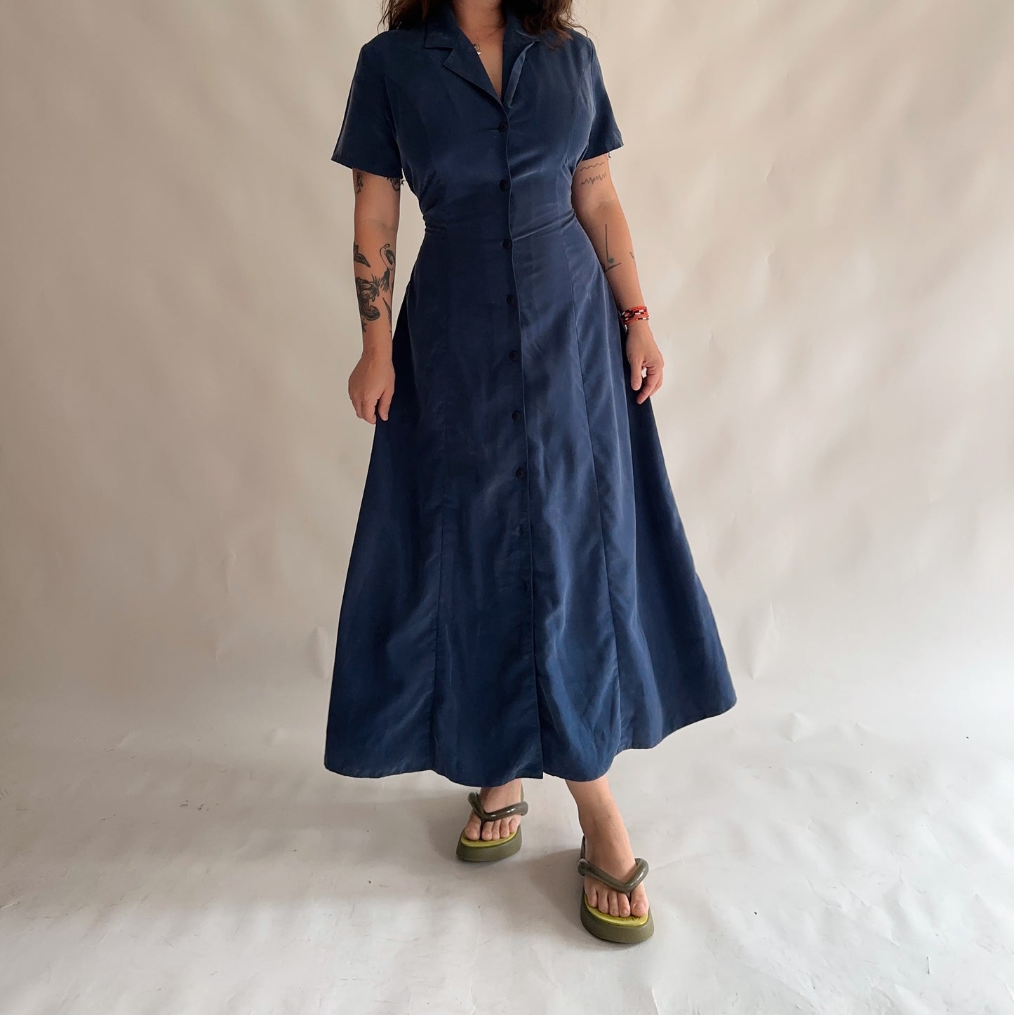 vestido vintage 90s longo (L)