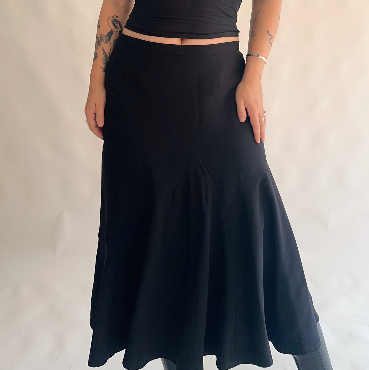 saia preta vintage y2k de inverno (XL)