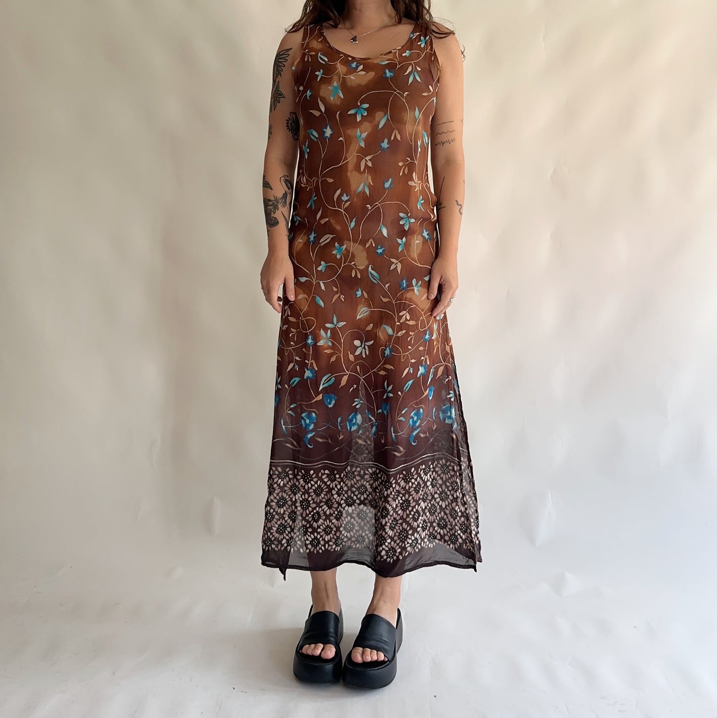 vestido vintage longo 90s (M)