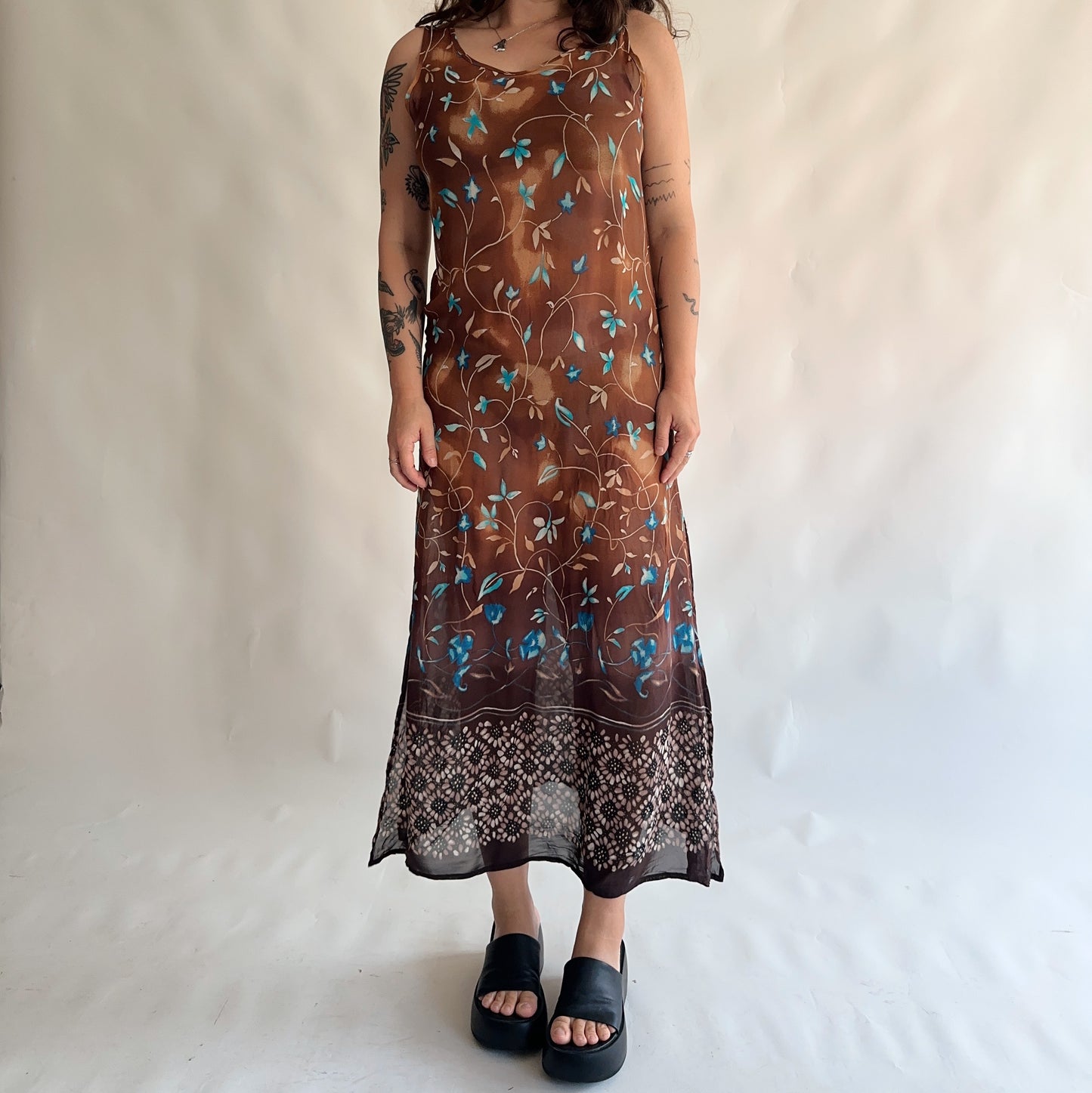 vestido vintage longo 90s (M)