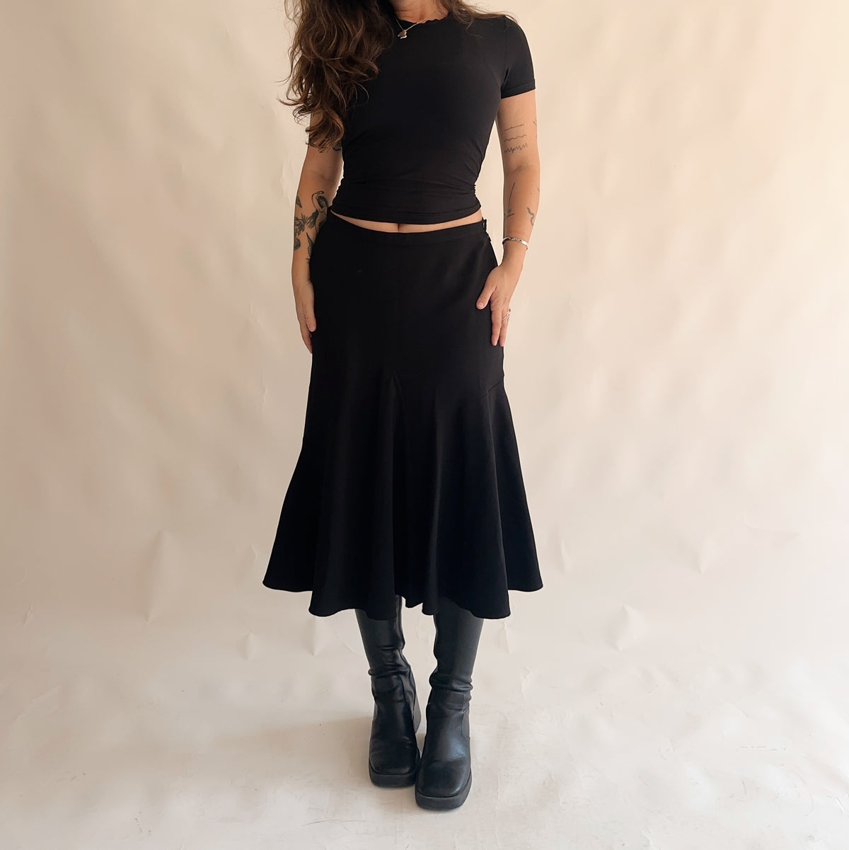 saia preta vintage y2k de inverno (XL)