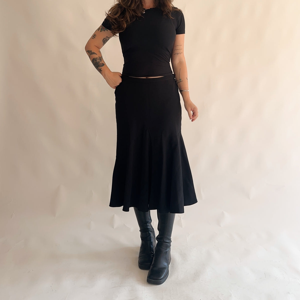 saia preta vintage y2k de inverno (XL)