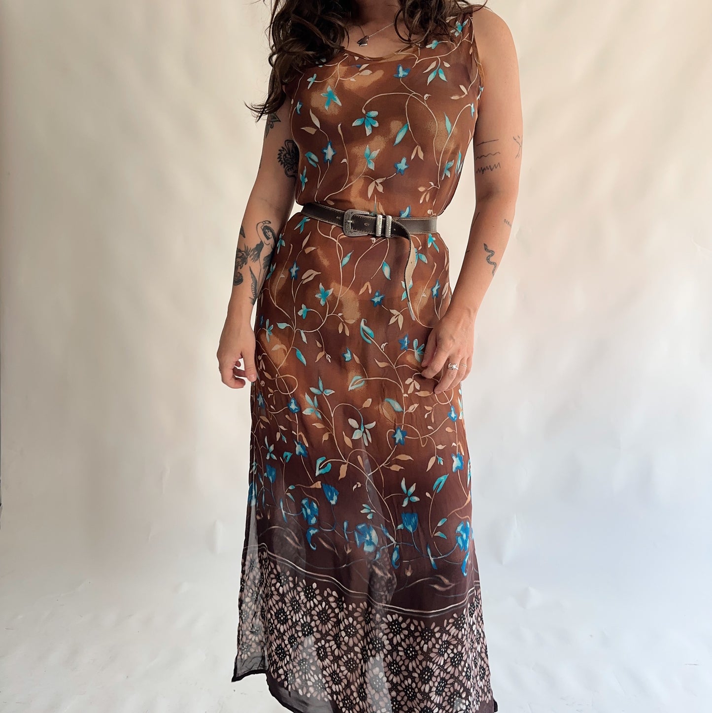 vestido vintage longo 90s (M)