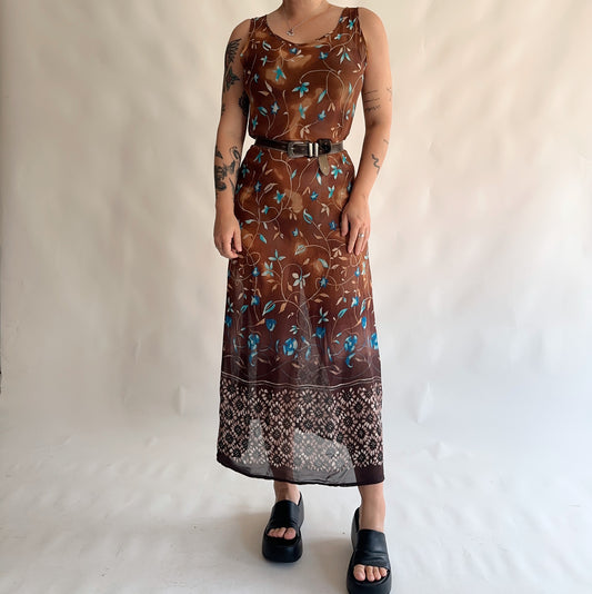 vestido vintage longo 90s (M)