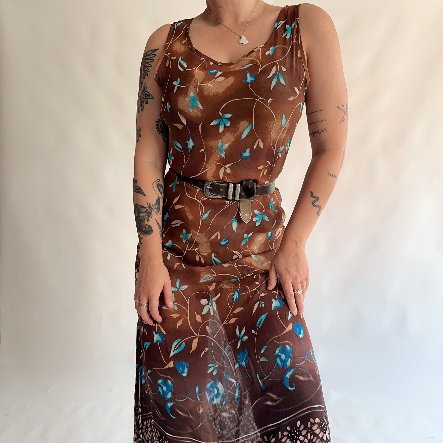 vestido vintage longo 90s (M)