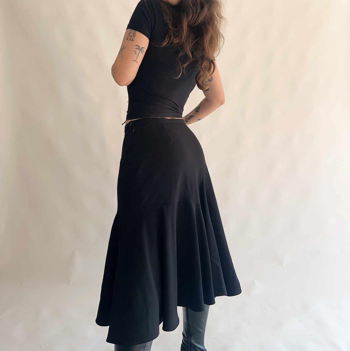 saia preta vintage y2k de inverno (XL)