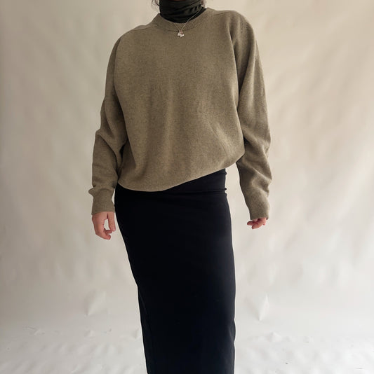 Camisola Vintage 100% lã virgem (L)