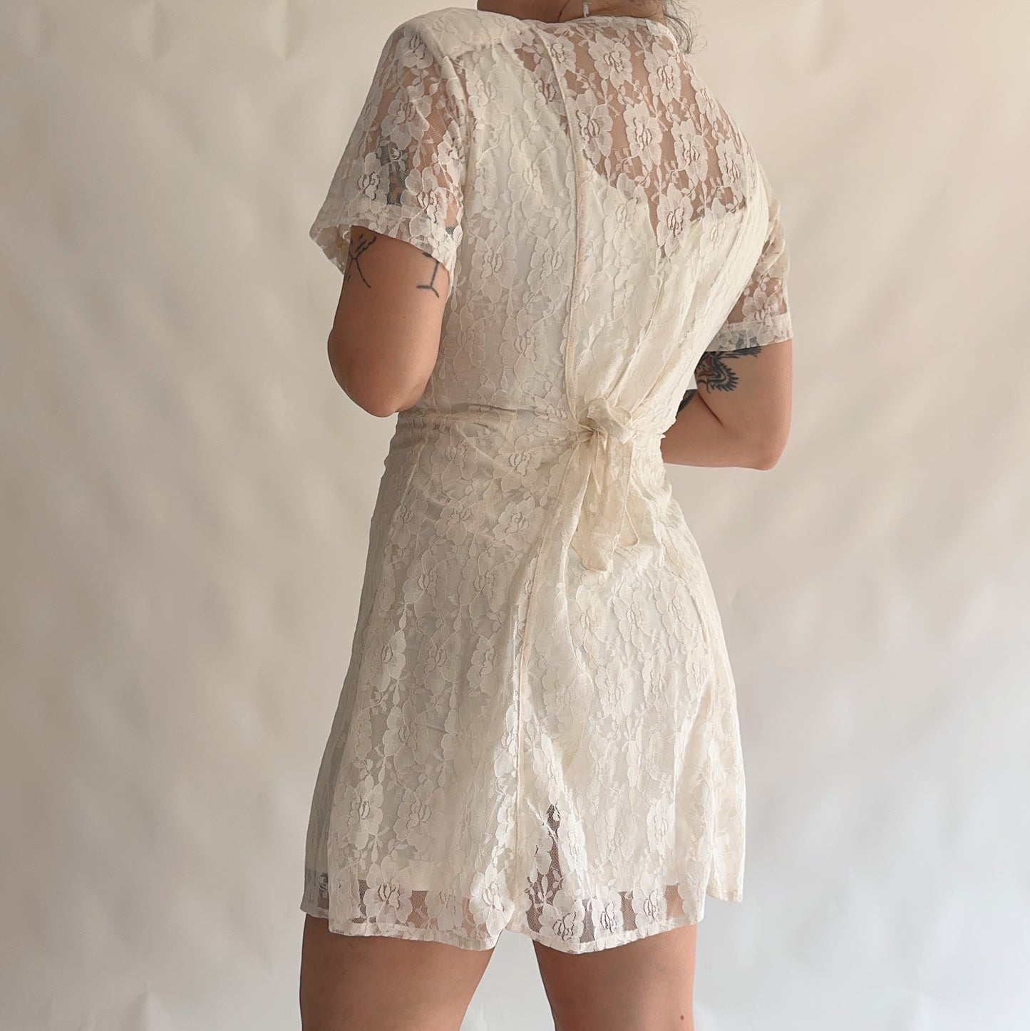 vestido vintage 90s duplo (M)