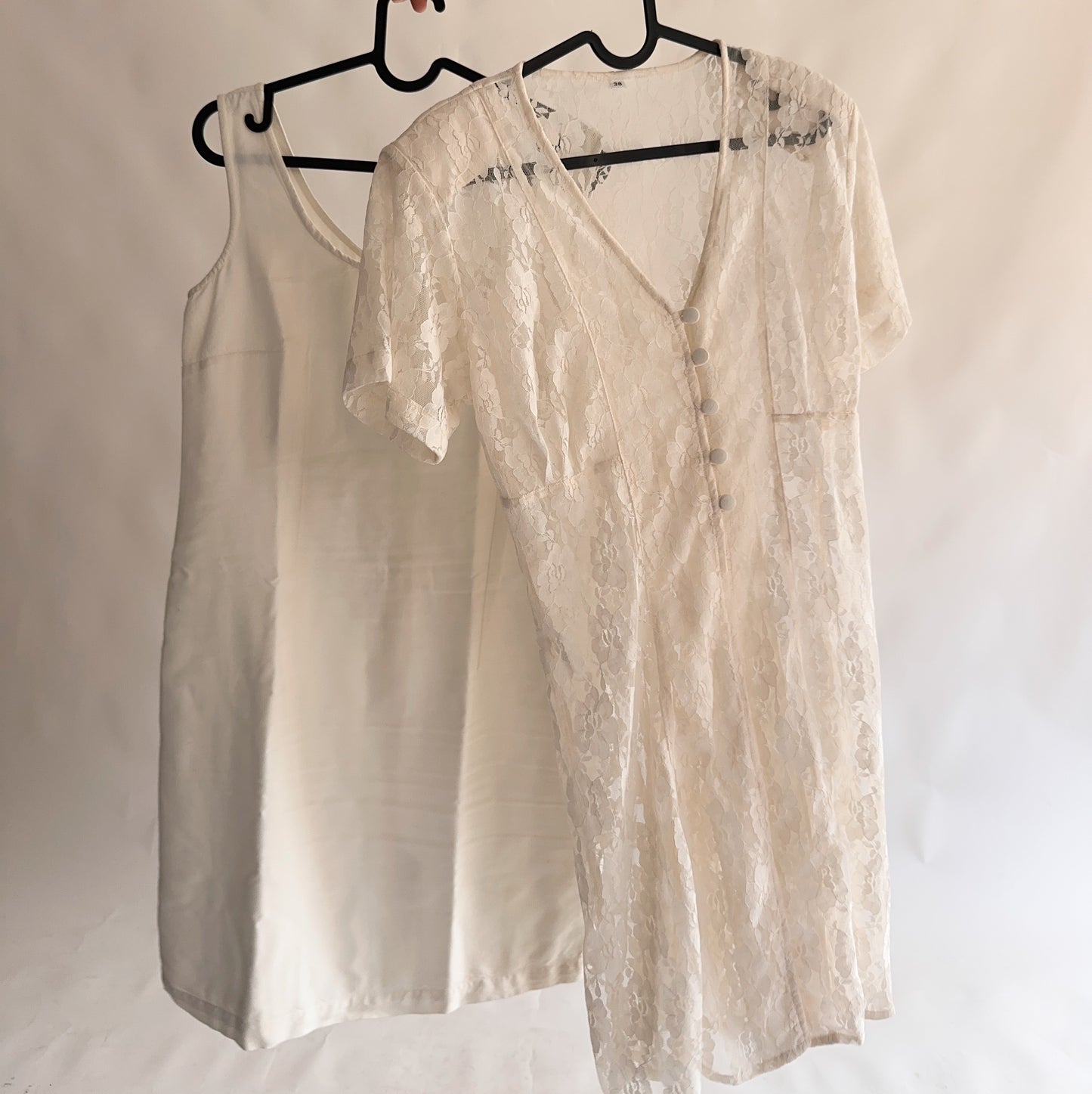 vestido vintage 90s duplo (M)