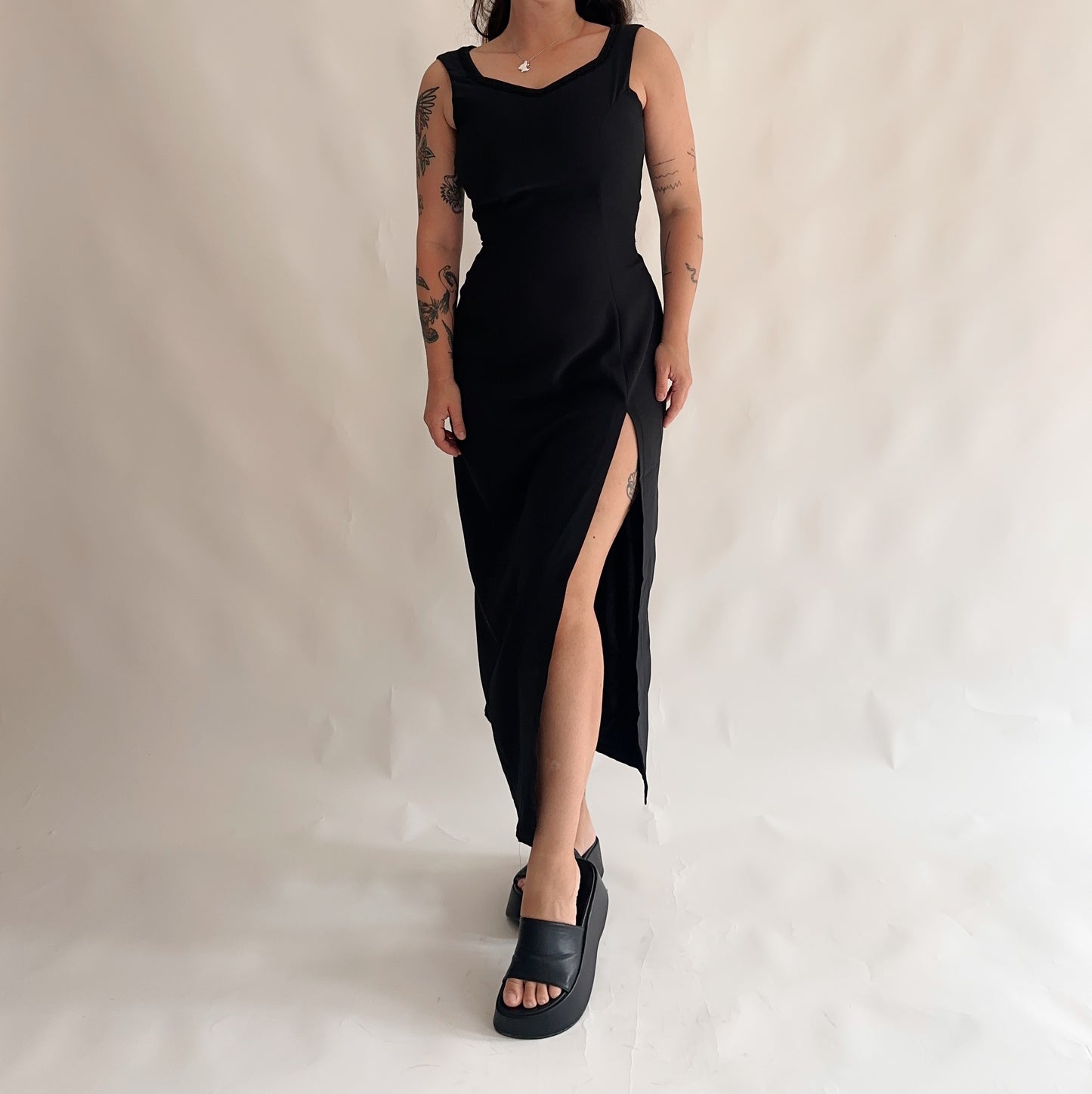 vestido vintage maxi 90s (M-L)
