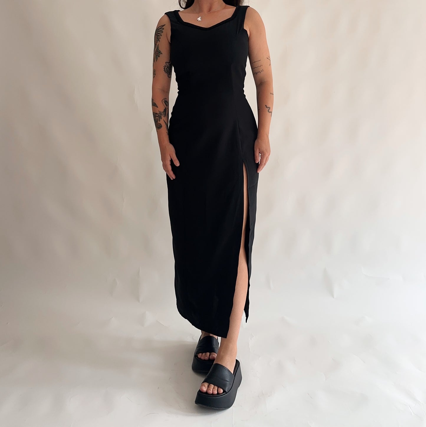 vestido vintage maxi 90s (M-L)