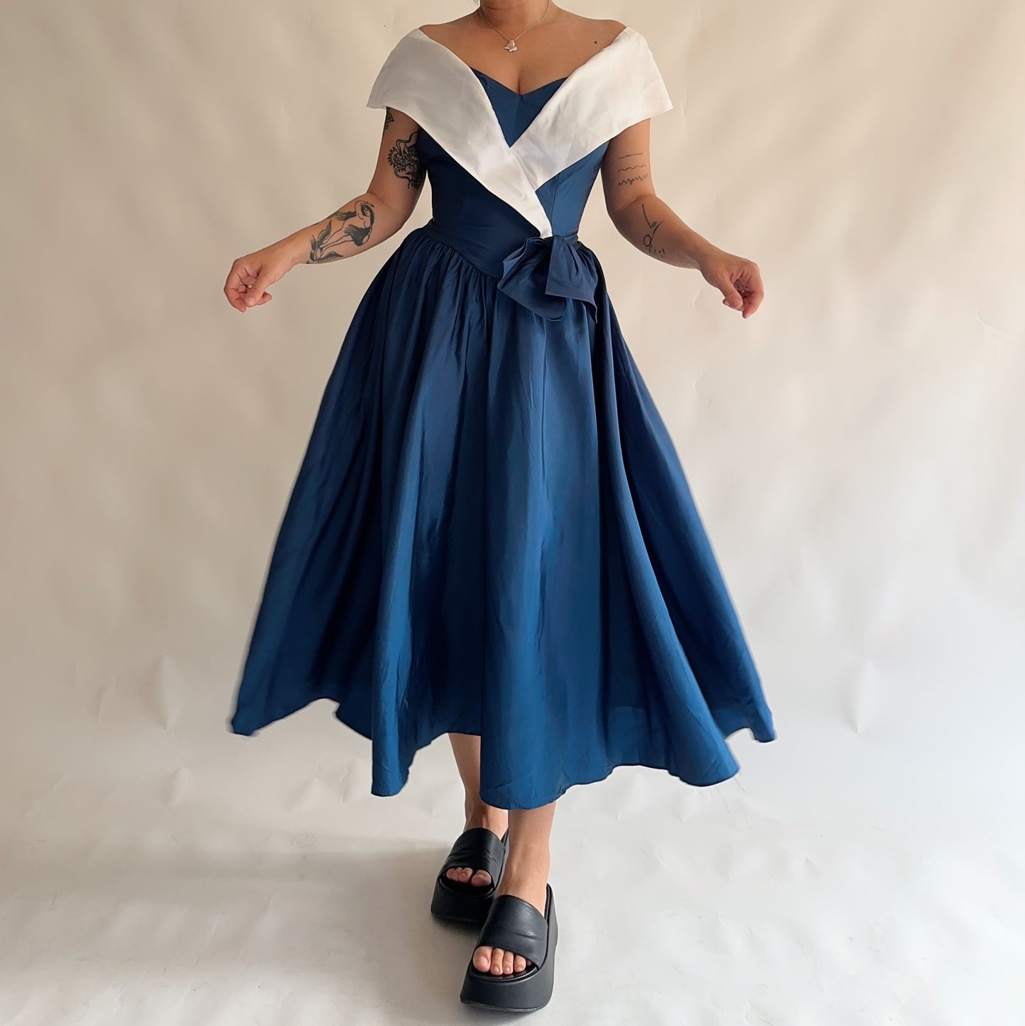 vestido vintage 80s made in USA (S)
