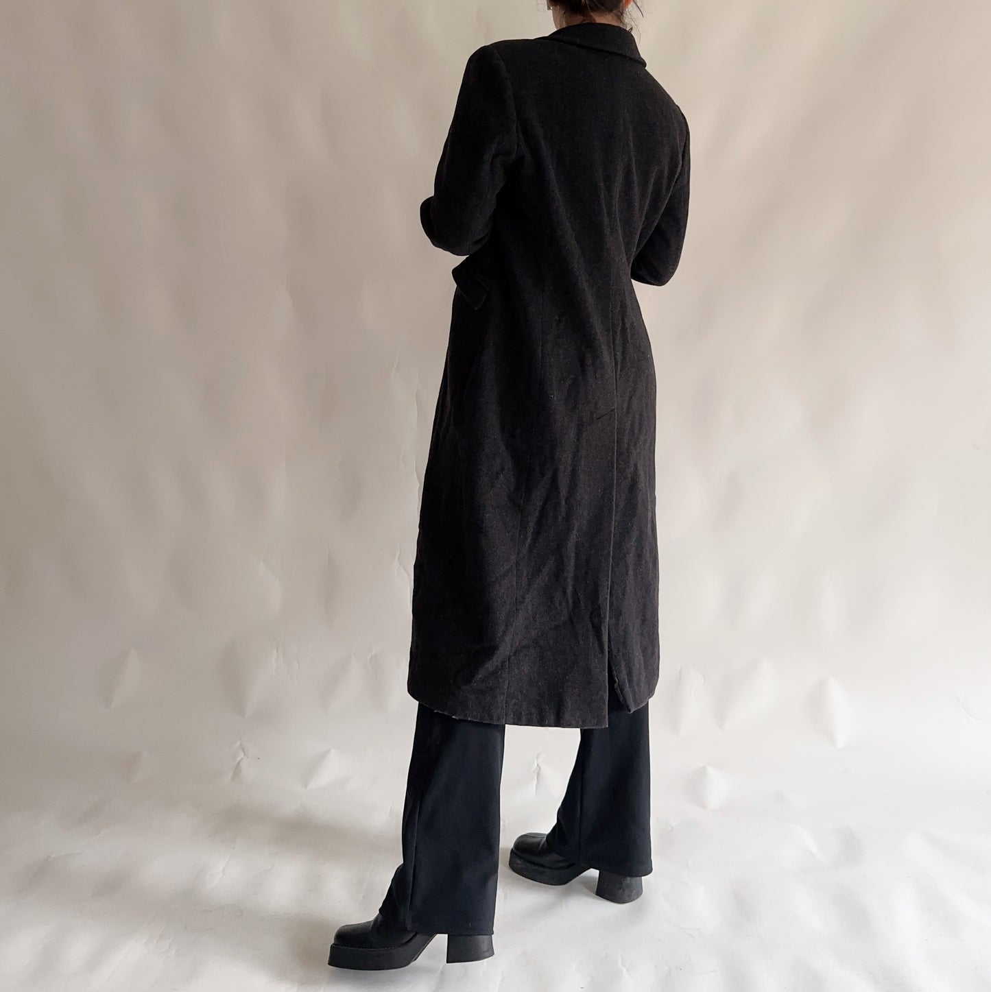 Vintage Wool and Cashmere Coat (ML)