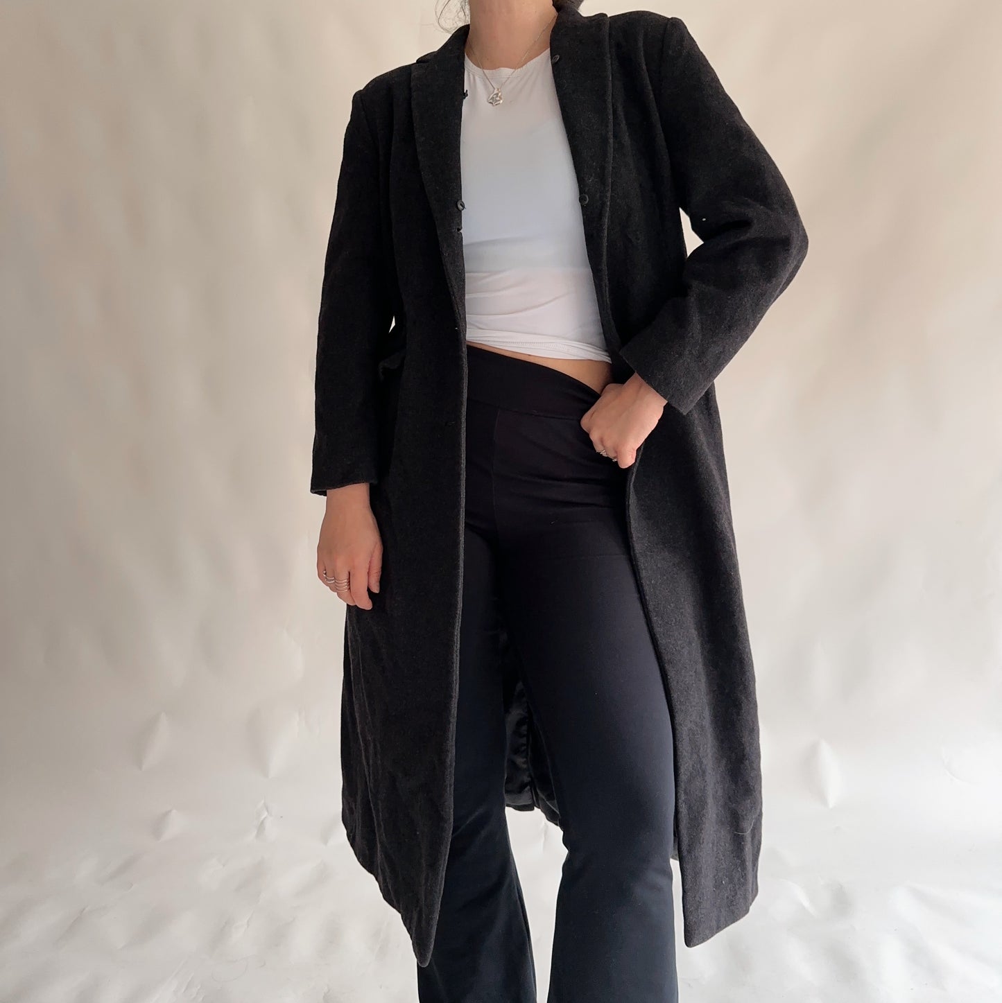 Vintage Wool and Cashmere Coat (ML)