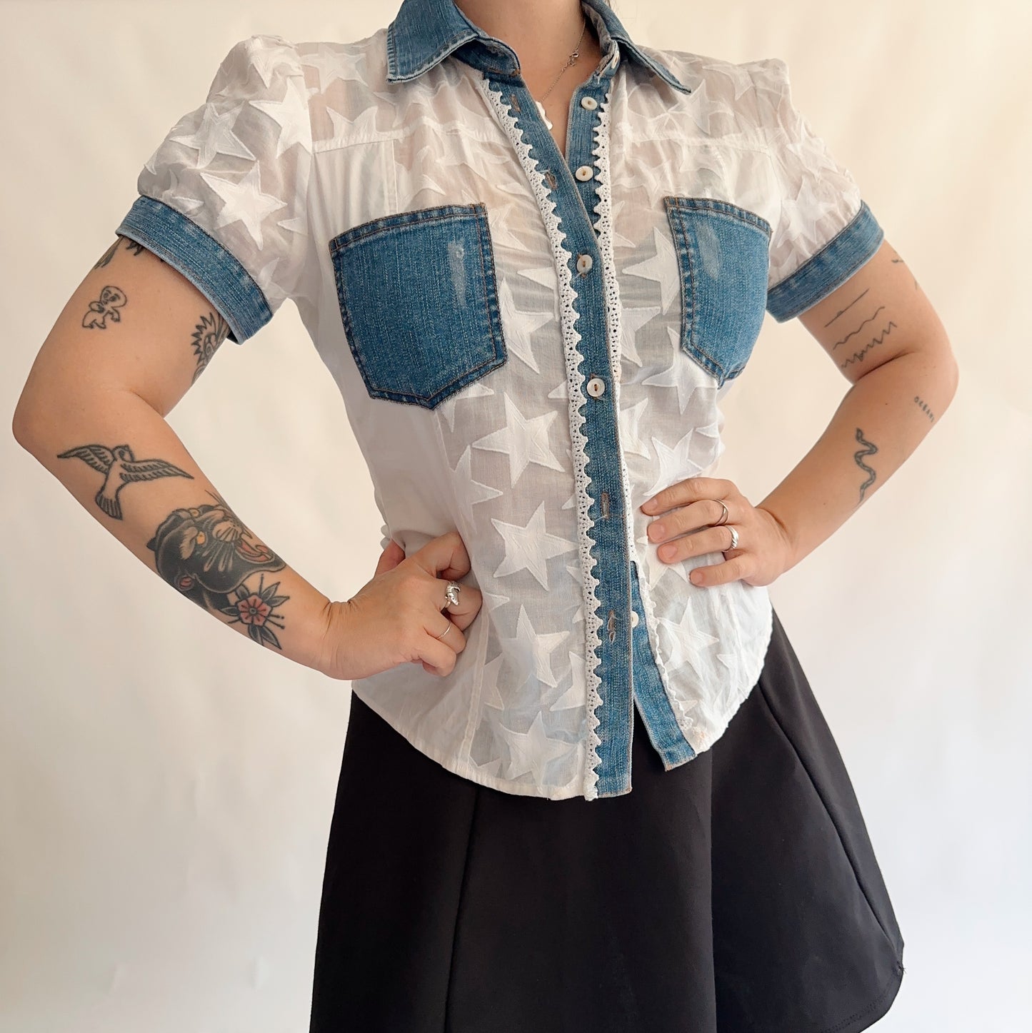 camisa vintage italiana y2k (M)