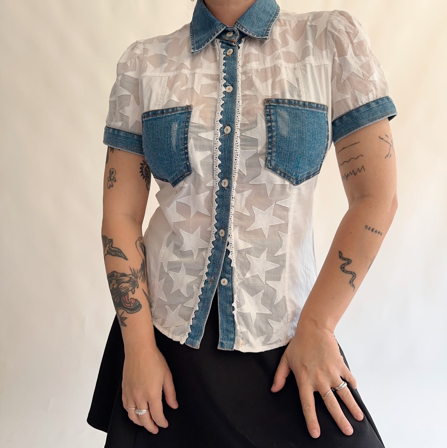 camisa vintage italiana y2k (M)
