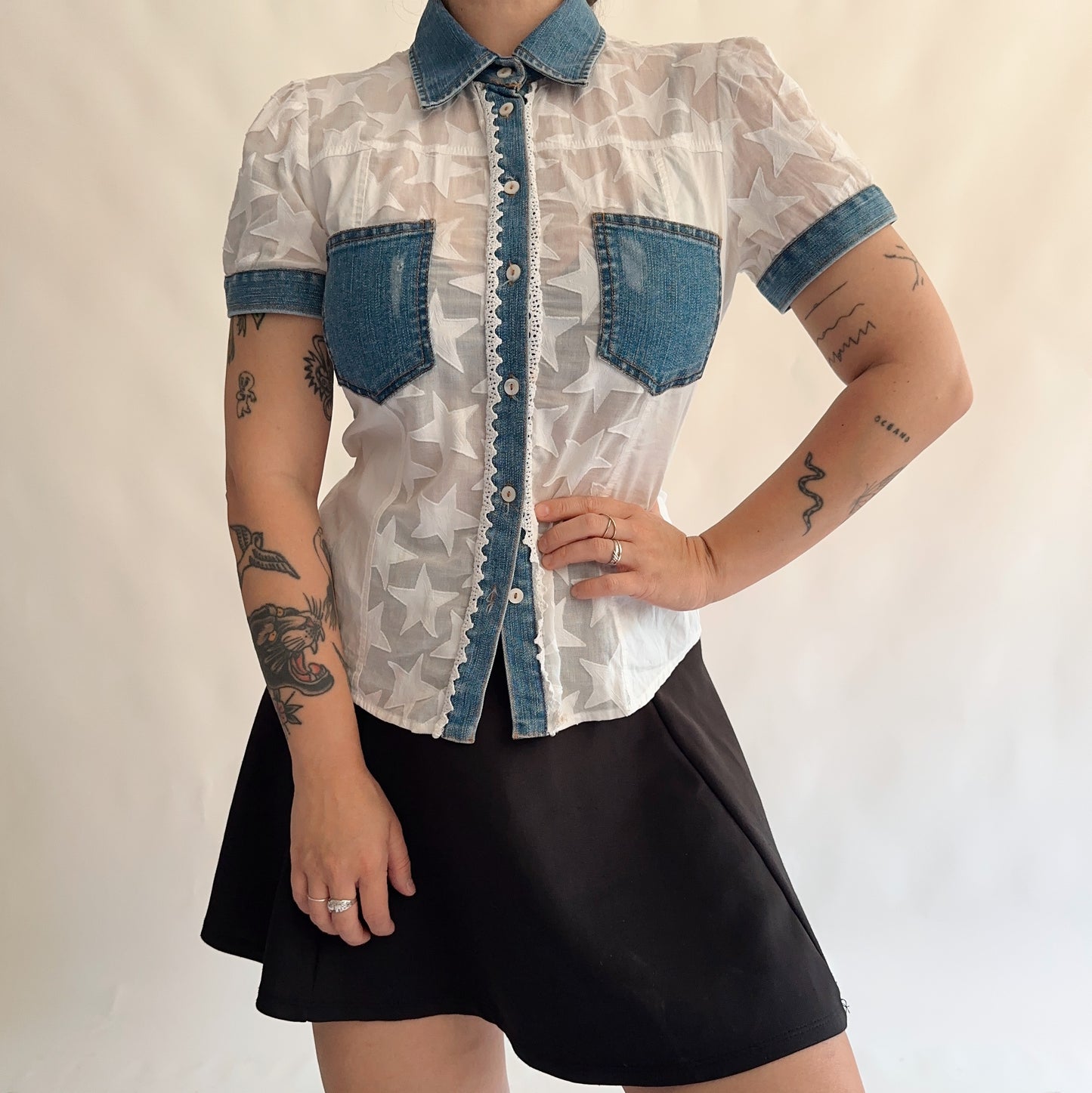 camisa vintage italiana y2k (M)
