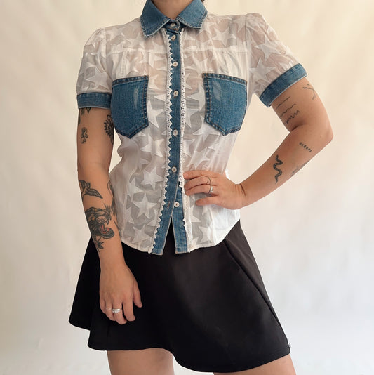 camisa vintage italiana y2k (M)
