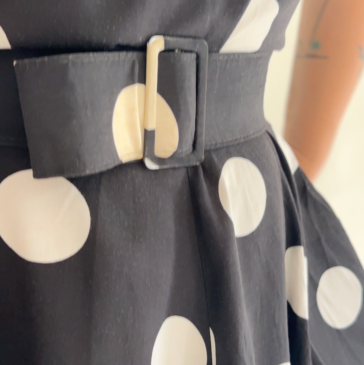 vestido vintage polkadot (M)