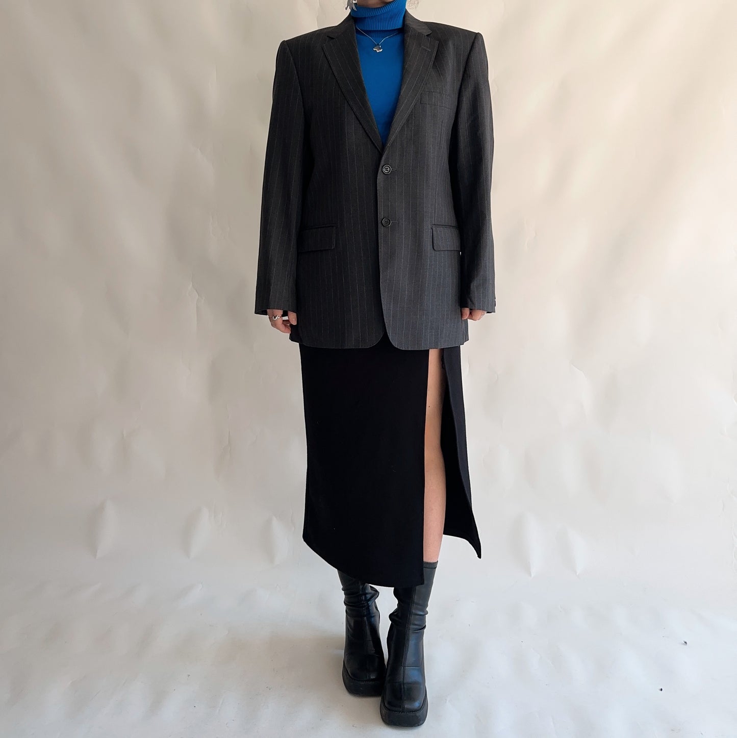 Blazer Vintage Oversize 100% Lã (M)
