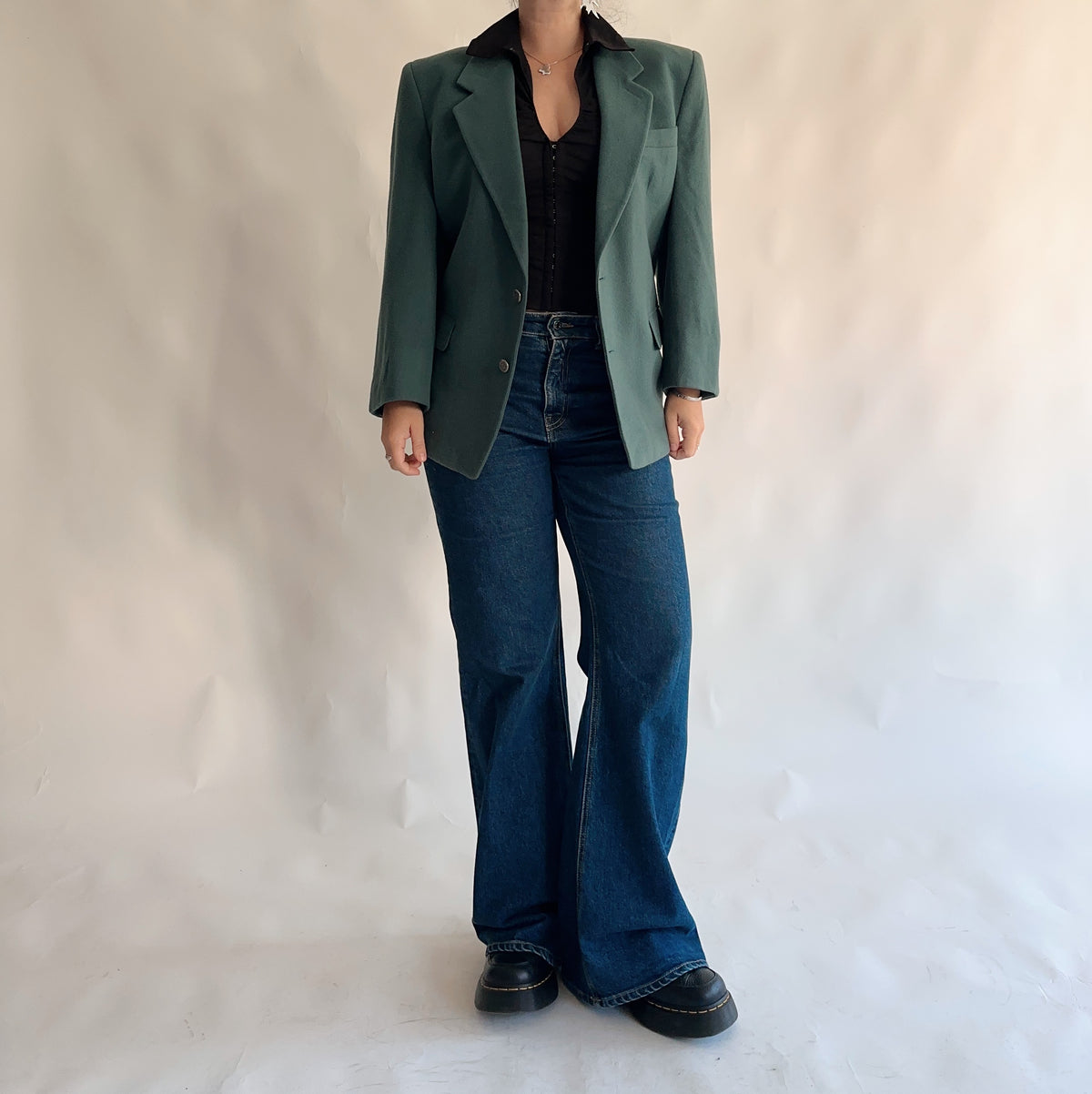 blazer vintage lã (L)