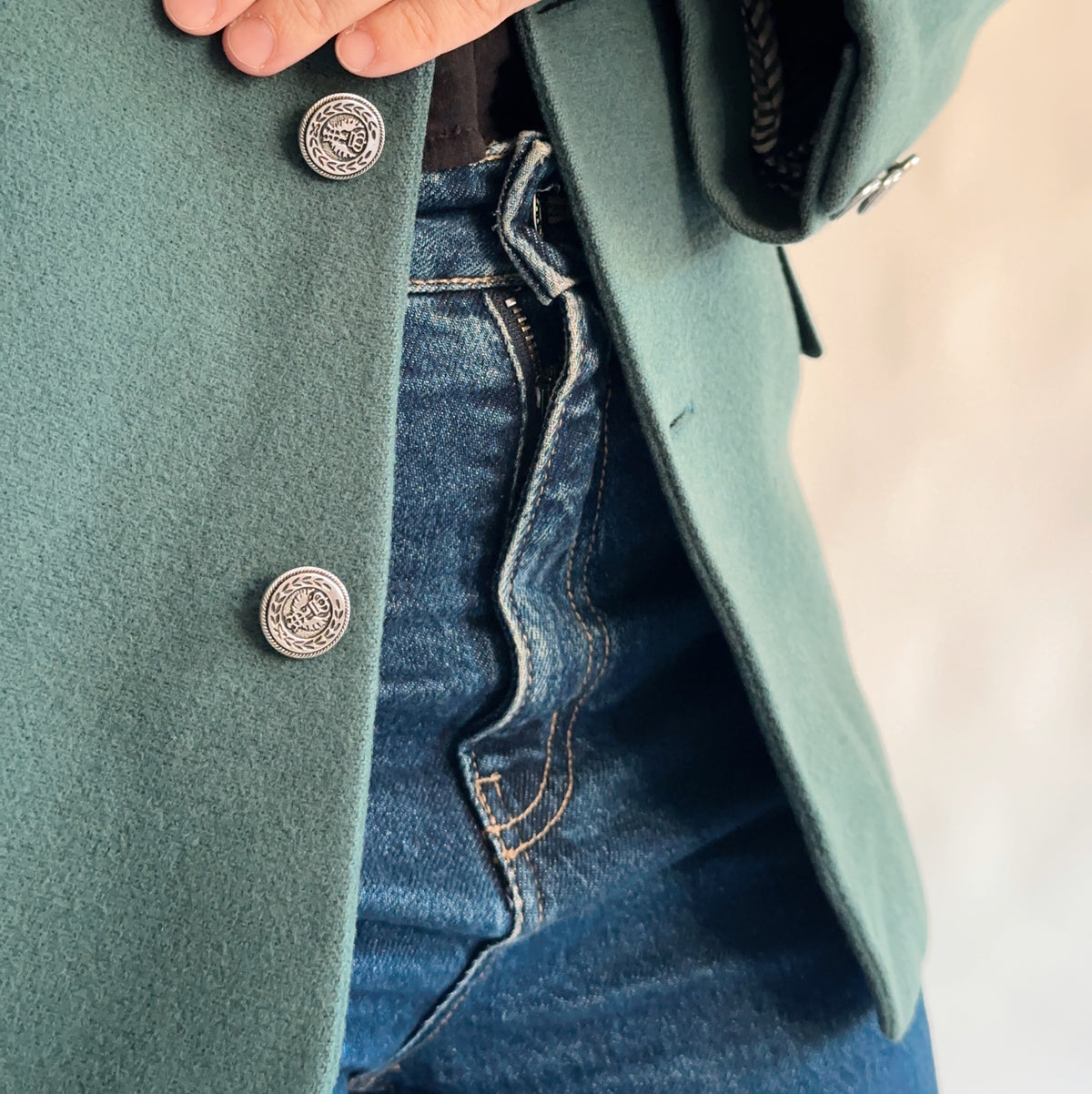blazer vintage lã (L)
