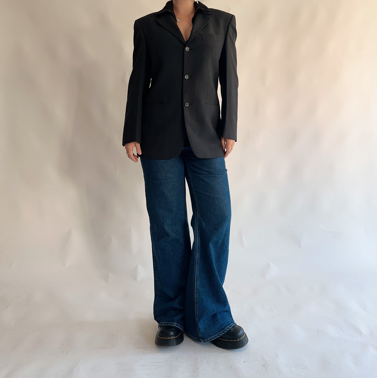 Blazer vintage 60% lã (L)