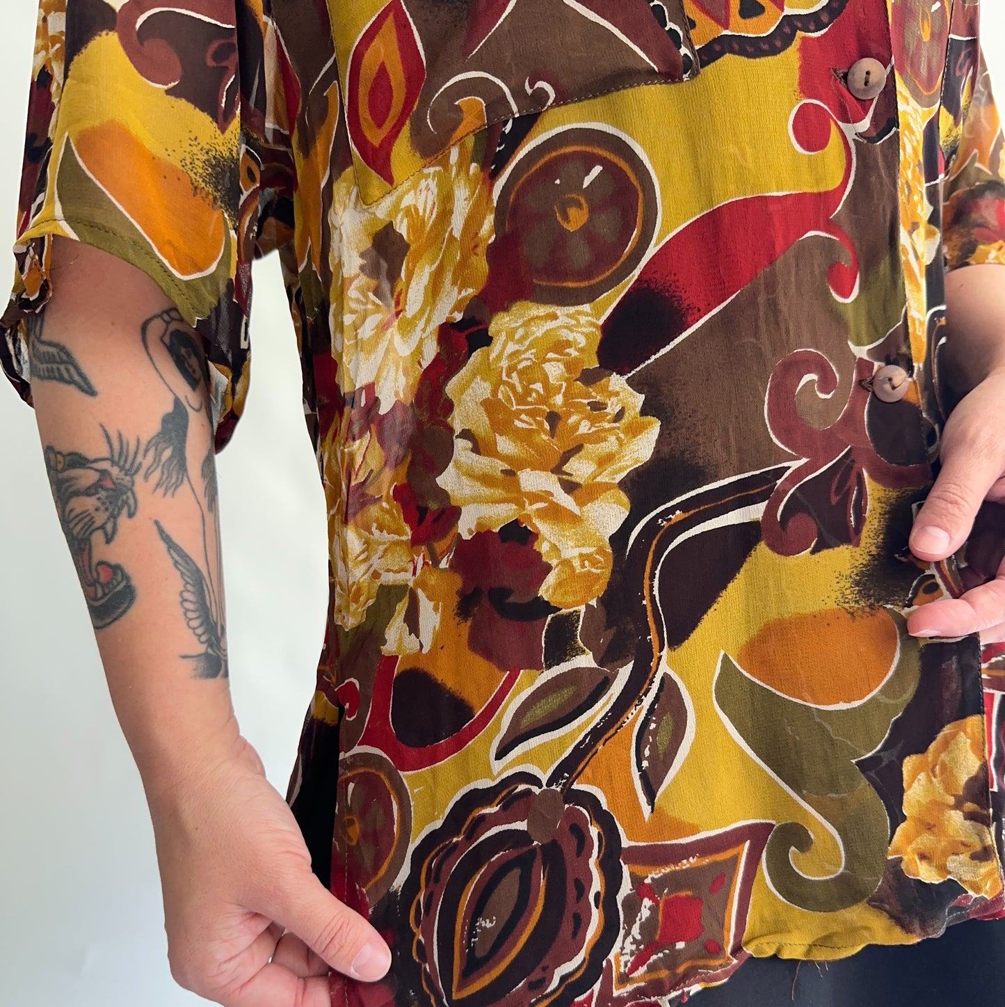 camisa vintage 90s (M-L)