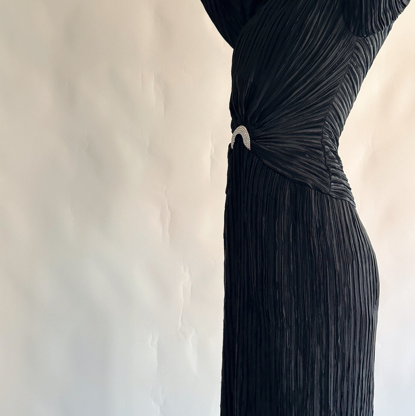 vestido vintage maxi de gala (S)