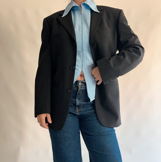 Blazer vintage 60% lã (L)